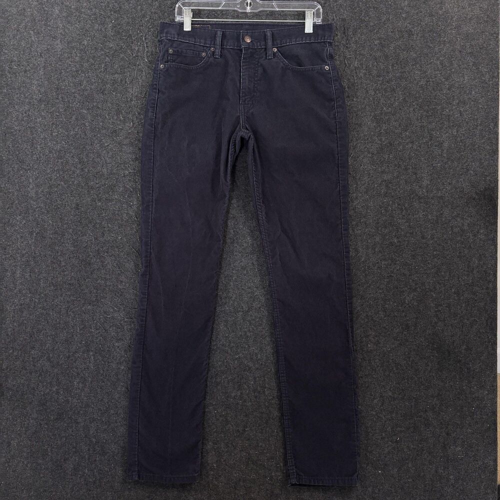 Levis 511 Jeans Men's 32x34 Blue Corduroy Slim Fit Tapered Leg 5 Pocket Pants